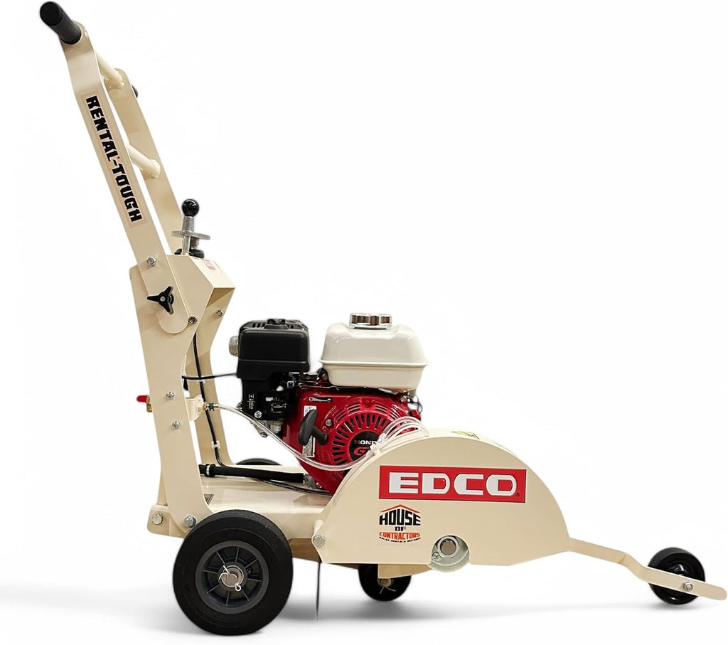 HOC EDCO KL-14 14 INCH Gasoline Walk-Behind Saw Compatible with Honda GX200 + 4 3/4 INCH MAX Cutting Depth - North American Made