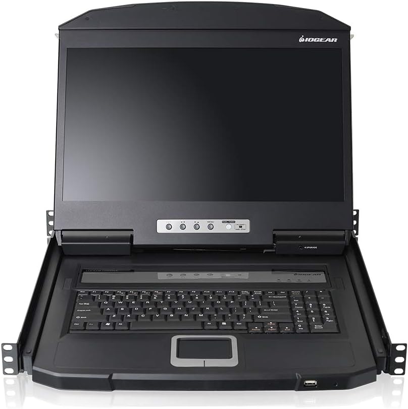 IOGEAR 18.5' Widescreen Short Depth LCD Console with Audio (TAA Compliant) GCL1900W