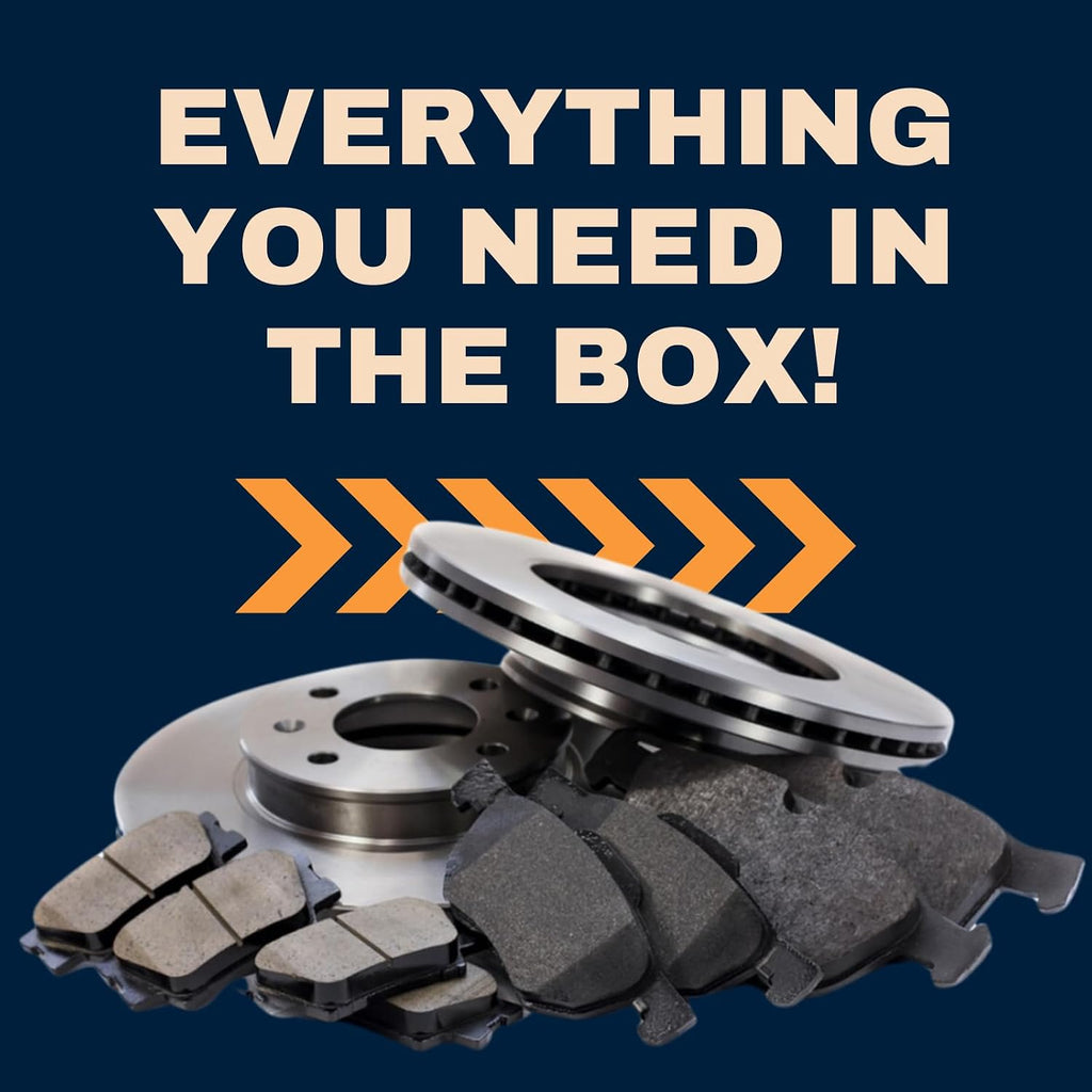 8Pcs Front Brake Pads and Rotors Kit Brakes and Rotors Replacement Brake Pads Ceramic & Brake Rotors fits Chevy Silverado 1500 2007-2007 fits GMC Sierra 1500 2007-2007