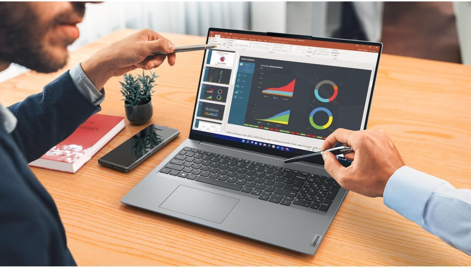 Lenovo ThinkBook 16 Gen 6 Business Laptop (16' FHD+ Touchscreen, Intel Core i5-13420H (> i7-1255U), 16GB DDR5 RAM, 512GB SSD), Anti-Glare, Ethernet, Wi-Fi 6, Thunderbolt 4, Win 11 Pro w/ Copilot