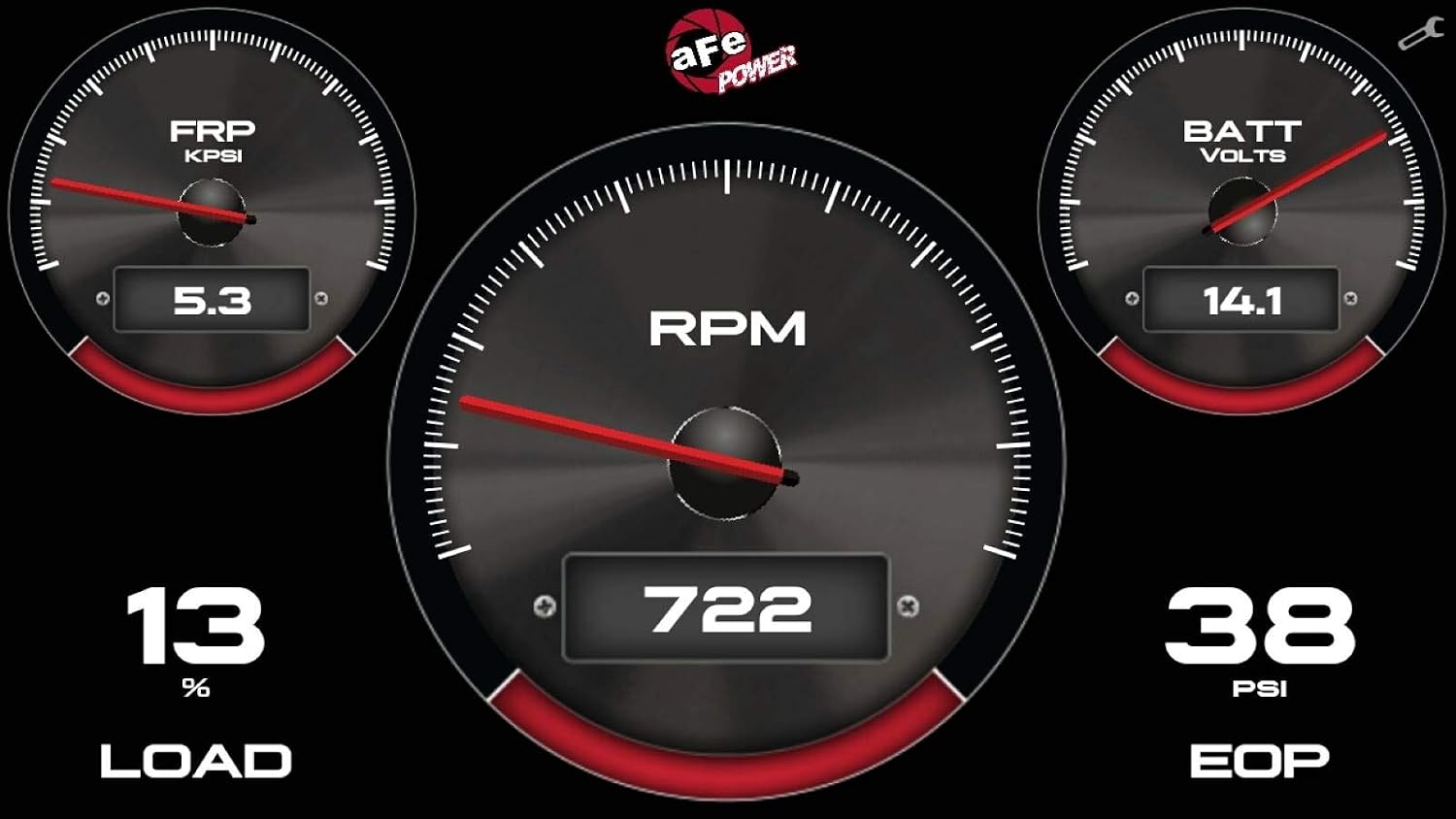 aFe Power 77-91001 AGD Advanced Gauge Display Digital 5-1/2 IN Monitor