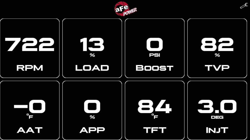 aFe Power 77-91001 AGD Advanced Gauge Display Digital 5-1/2 IN Monitor
