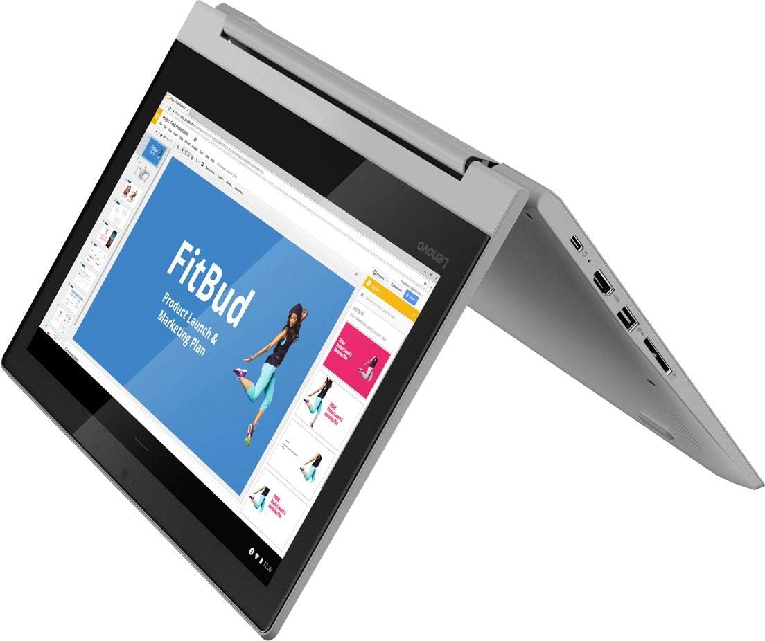 2022 Lenovo Chromebook Flex 3, 2-in-1 11.6' HD Touchscreen for Business and Student Laptop, MediaTek MT8173C CPU, 4GB LPDDR3, 32GB eMMC, PowerVR Graphics, Webcam, Chrome OS, Grey, 128GB USB Card