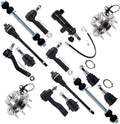 SCITOO 15pcs Front Suspension Kit Idler Pitman Arm Inner Outer Tie Rod Ends Sway Bar Links Lower Upper Ball Joints Wheel Bearing Hub for Chevy Silverado 2500 HD Suburban 2500 for GMC Sierra 2500 HD