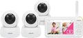 VTech 924-3W Video Baby Monitor with 3 Cameras, 5' LCD Screen, No WiFi, Pan Tilt Zoom, Up to 17Hrs Video & 31Hrs Audio Battery, 1000ft Range, Night Vision, Lullabies, Temperature Sensor, 2-Way Talk