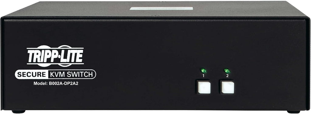 Tripp Lite Secure KVM Switch 2-Port Dual-Monitor DisplayPort 4K NIAP TAA (B002A-DP2A2)