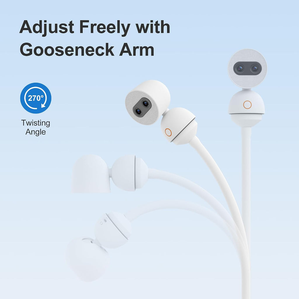 Bundle of Simsky Split Screen Video Baby Monitor with 2 Cameras + Baby Monitor Floor Stand Holder, 7' HD Large Touch Screen WiFi/No WiFi Smart Video Monitor, 6X Optical Quality Zoom, App Remote Access