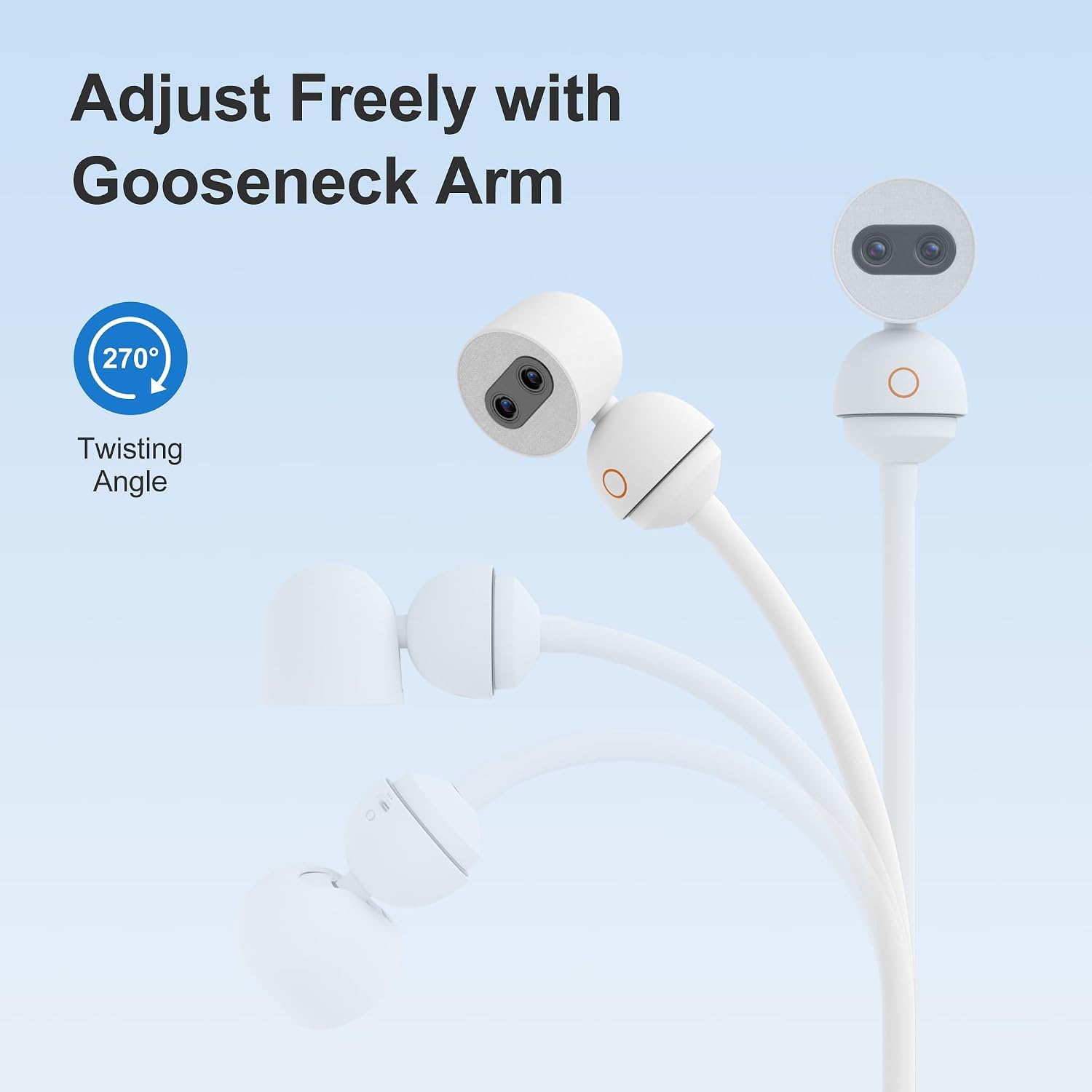 Bundle of Simsky Split Screen Video Baby Monitor with 2 Cameras + Baby Monitor Floor Stand Holder, 7' HD Large Touch Screen WiFi/No WiFi Smart Video Monitor, 6X Optical Quality Zoom, App Remote Access