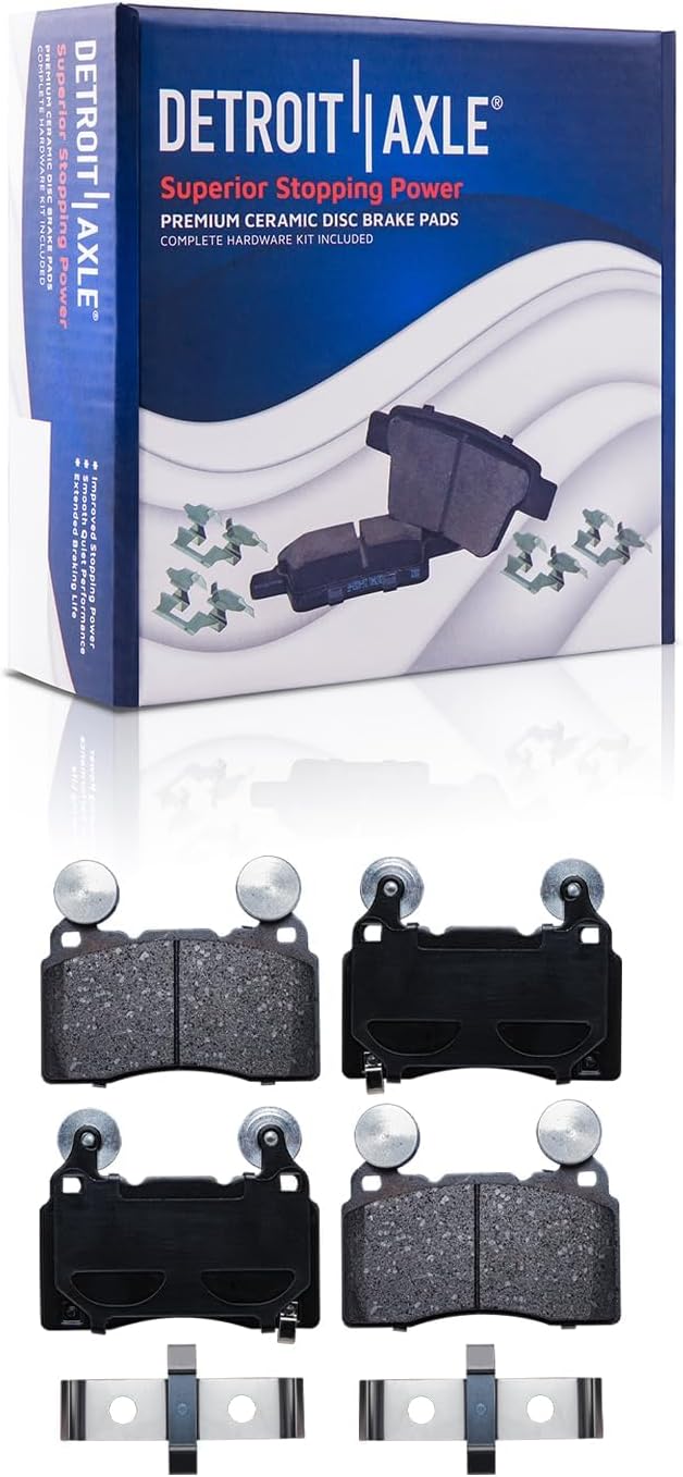 Detroit Axle - 6.2L Front Brake Kit for 11-15 Chevrolet Camaro, Disc Brake Rotors Ceramic Brake Pads 2011 2012 2013 2014 2015 Replacement