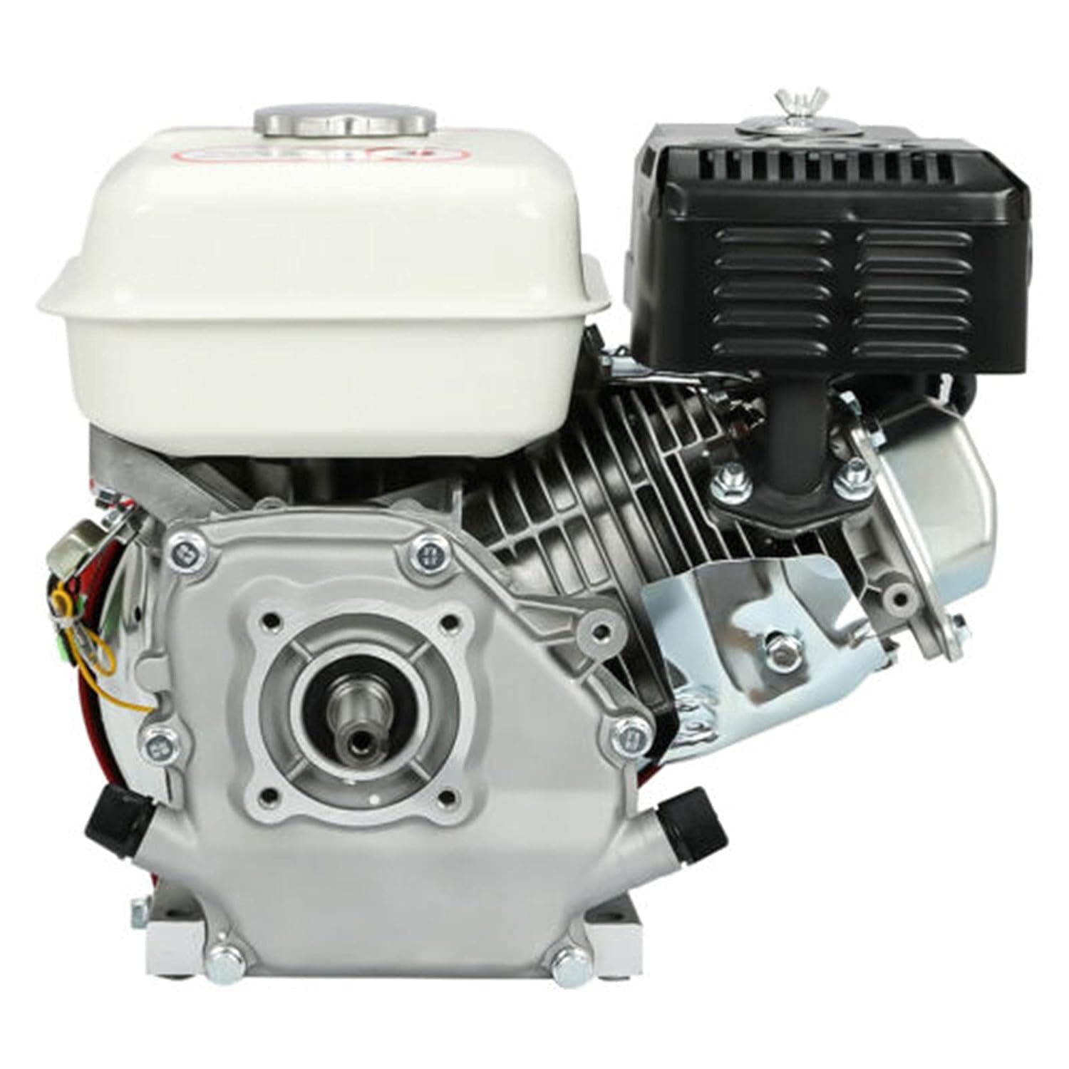 6.5HP 160CC Gas Engine Replaces, 4 Stroke Pull Start Petrol Engine, OHV Air Cooled Shaft Pullstart, Motor Power 3600RPM for Honda GX160, Lawnmower, Log Splitters, Chipper