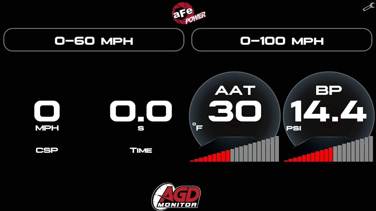 aFe Power 77-91001 AGD Advanced Gauge Display Digital 5-1/2 IN Monitor
