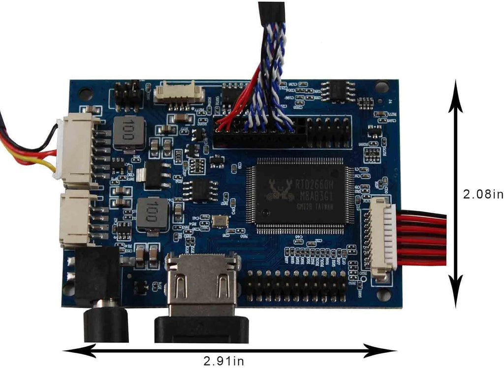 VSDISPLAY 10.4 Inch IPS 1024x768 LCD Screen 600Nits Display Panel with Audio LCD Controller Board VS-TY2660H-V661