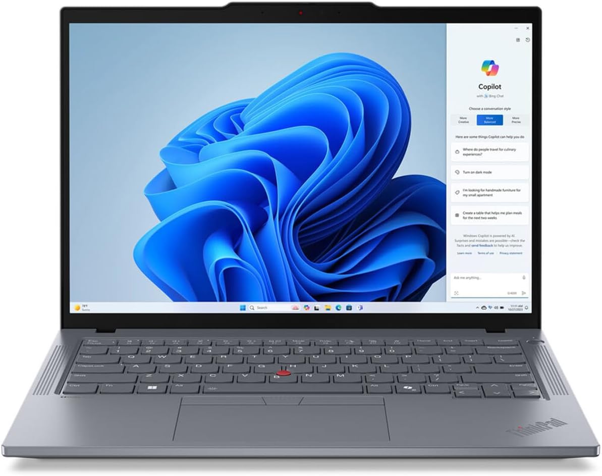 Lenovo ThinkPad T14 Gen 5 21MC000NUS 14' Notebook - WUXGA - AMD Ryzen 5 PRO 8540U - 16 GB - 256 GB SSD - English Keyboard - Gray