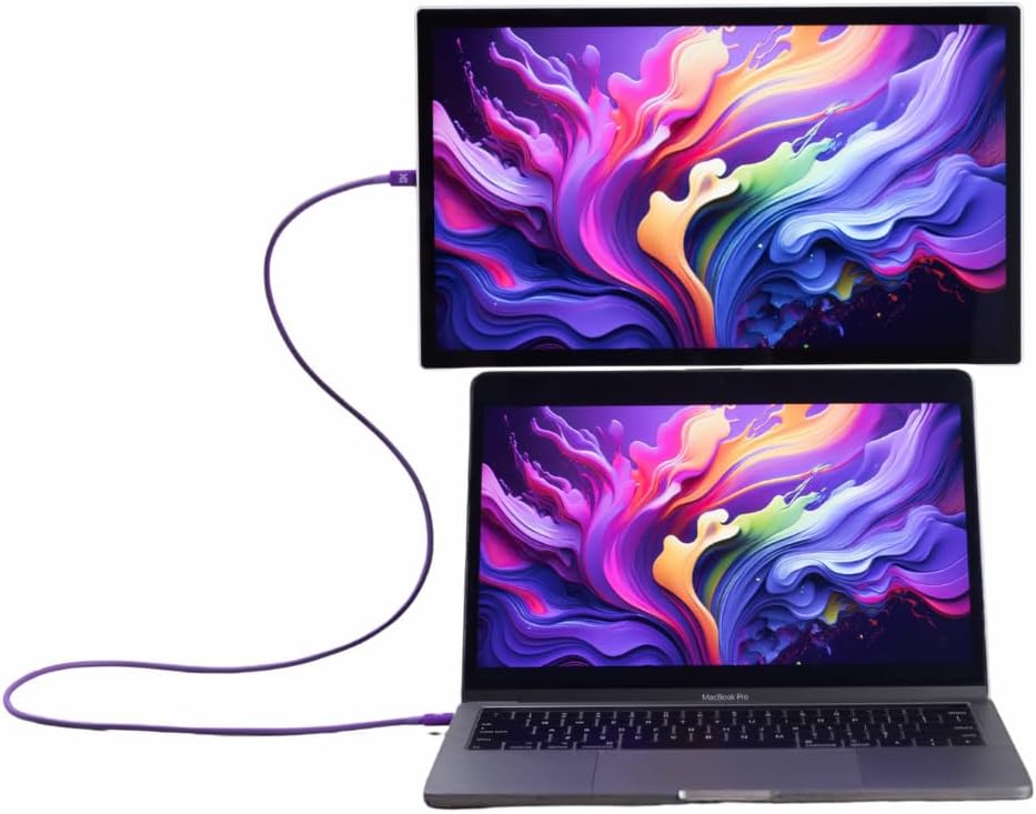 Espresso Lite 15 Portable Monitor (Mint) – 15.6' Full HD USB-C Display, Single-Cable Power, Ultra-Light Travel Monitor for Laptop, iPad & USB-C Devices