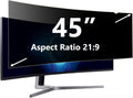 45 Inches Privacy Screen Filter for 21:9 Ultrawide Curved Monitor | Computer Privacy Shield | Anti Glare | Anti Blue Light Protector