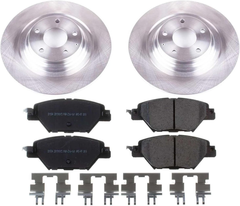 PowerStop Rear Brake Kit for Mazda CX-9 2016-23 - Z17 Ceramic Brake Pads & Disc Rotors Replacement, KOE7742