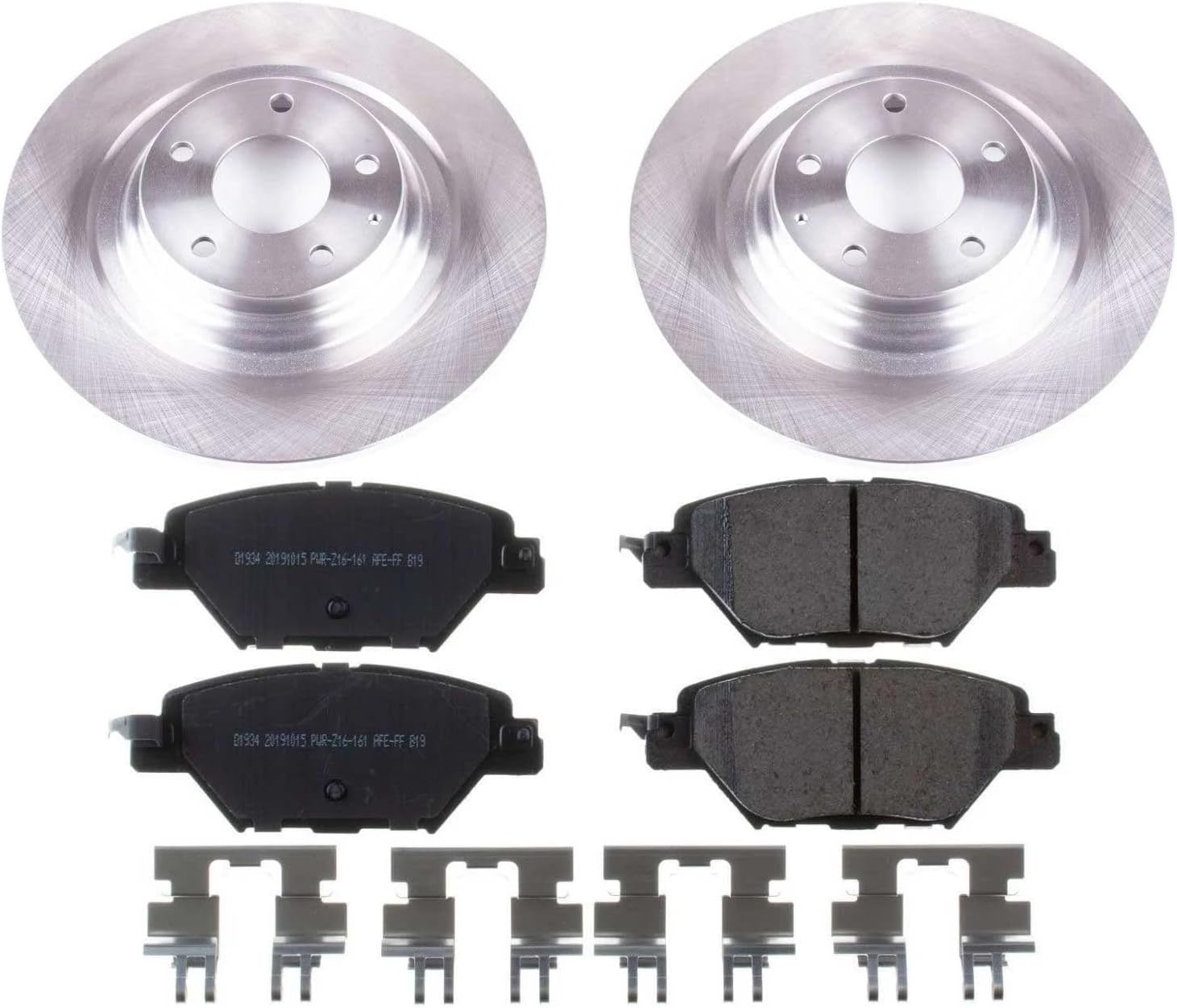 PowerStop Rear Brake Kit for Mazda CX-9 2016-23 - Z17 Ceramic Brake Pads & Disc Rotors Replacement, KOE7742