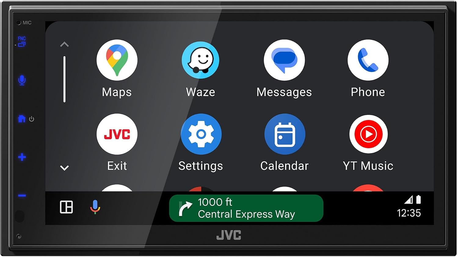 JVC KW-M695BW 6.8' Capacitive Touchscreen Car Stereo – Wireless Apple CarPlay & Android Auto, Bluetooth, iDatalink Maestro, SiriusXM Ready