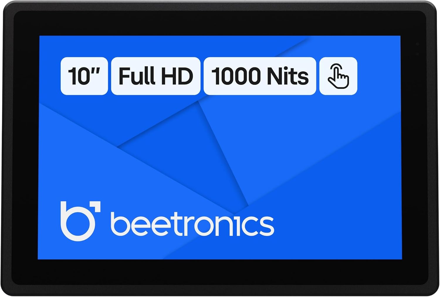 Beetronics 10 Inch High Brightness Touchscreen Monitor | Full HD 1080p | IP66 Waterproof & Dustproof | Industrial Sunlight Readable Outdoor Display for PC, Mac, Linux | 10HB9M/U1