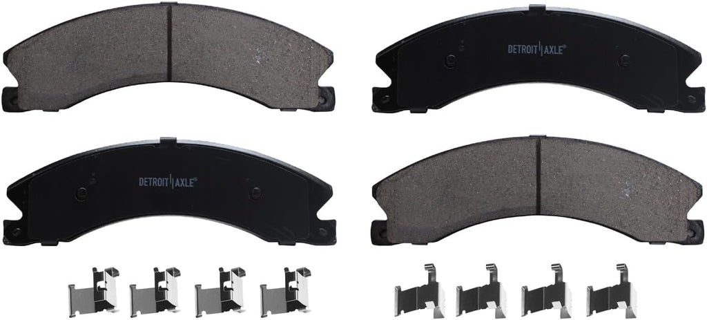 Detroit Axle - Rear Brake Kit for 2011-2019 Chevrolet Silverado 2500 3500HD Suburban GMC Sierra 2500 3500 HD 2012 2013 2014 2015 2016 2017 2018 Brake Rotors Ceramic Brakes Pads Replacement