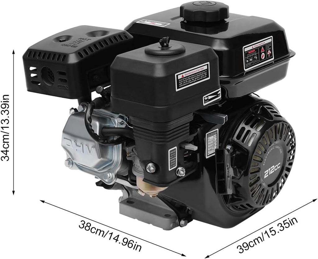 7.5HP 4 stroke engine, Mini Bike Motor, Gas Engine Replacement For Honda GX160 210cc OHV Air Cooled Horizontal 168F Pullstart Compressor Scarifier Lawnmower Pump Generator Pressure Washer