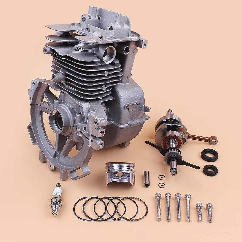 39MM Motor Cylinder Crankcase Crankshaft Piston Kit Fit for Honda GX35 GX35NT 35.8cc Gas Small Engine Trimmer Brushcutter Lawnmower