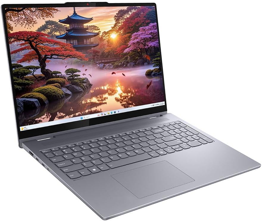 Lenovo IdeaPad 5 16AKP10 16' WUXGA IPS Touchscreen Copilot+ 2-in-1 Laptop, AMD Ryzen AI 7 350 2.0GHz; 16GB LPDDR5x-6400 RAM; 1TB Solid State Drive; Radeon 860M Graphics w/3 Year ESET Anti-Virus
