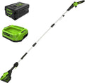 Greenworks 60V 10' Brushless Cordless Pole Saw, 14.5 Ft. Reach, 2.0Ah Battery & Charger