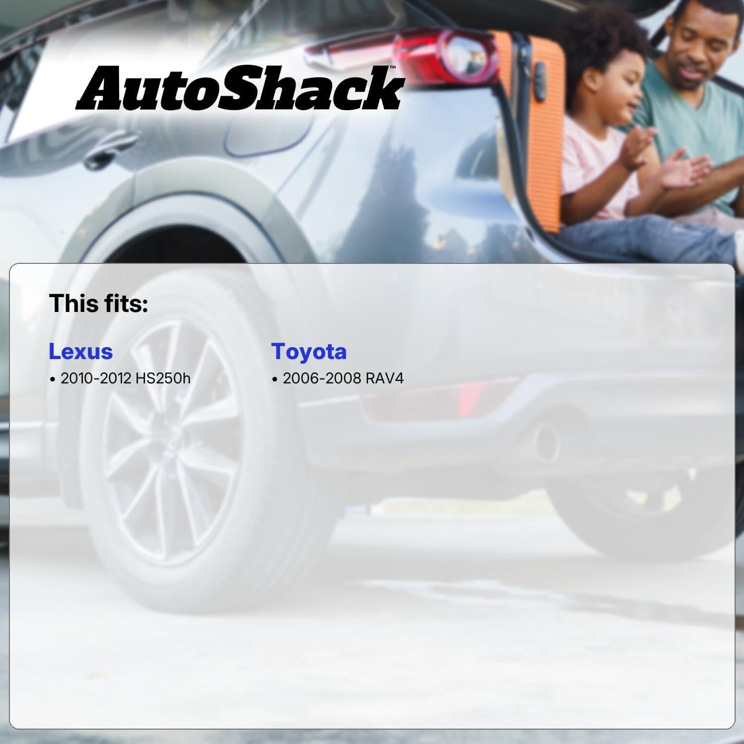 AutoShack Front & Rear Brake Rotors & Ceramic Pads for Toyota & Lexus, RAV4 2006-2008 HS250h 2010-2012, FWD 4WD L4 2.4L - Coated Drilled & Slotted - Silver Matte Finish - TurboGuard