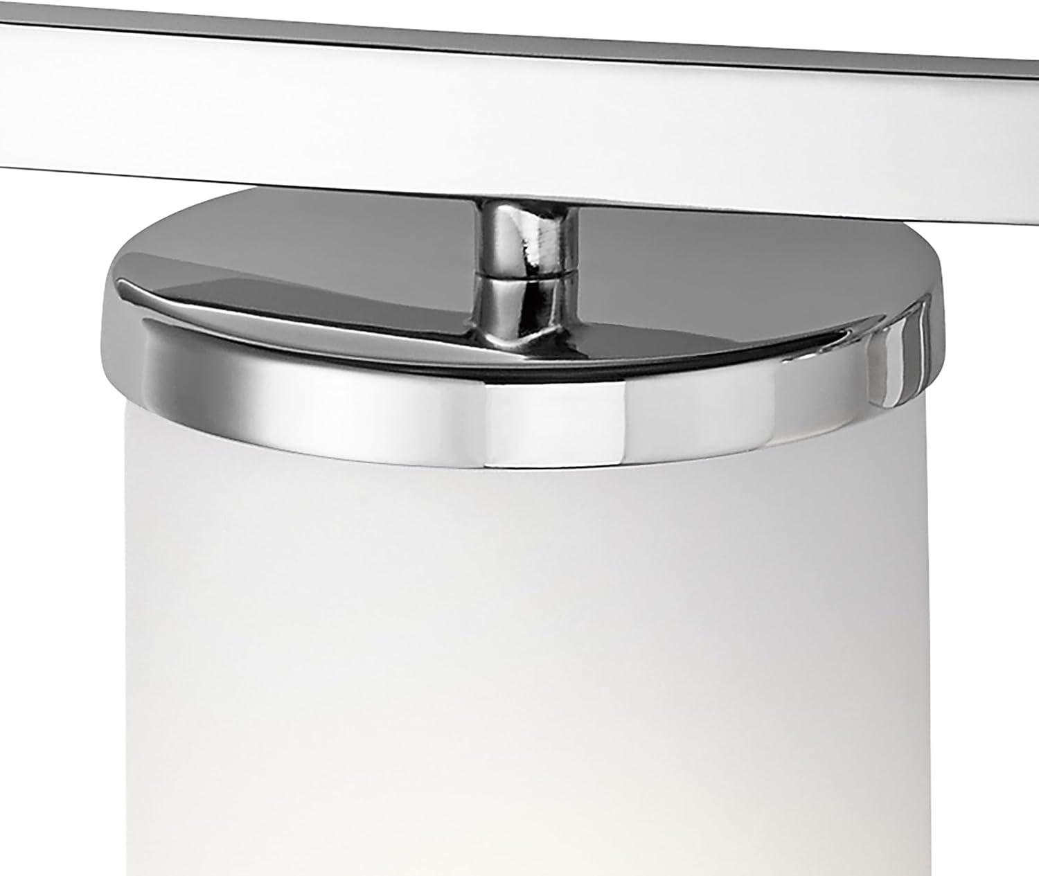 Kichler Crosby 23' Vanity Light in Chrome, 3-Light Contemporary Bathroom Light with Satin Etched Cased Opal Glass, (23' L x 8.75' H), 45497CH