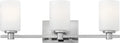 Hinkley Karlie Transitional Three Light Bathroom Vanity Fixture, Chrome