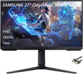 Samsung 27' Odyssey G Series LED Gaming Monitor, FHD, 165Hz, 1ms, Eye Saver, Free-Sync Premium, Height Adjustable, VESA Mount Capability, DisplayPort, HDMI, Black, with GSF HDMI Cable