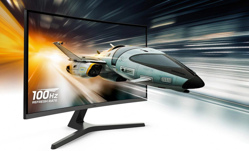 Samsung 32' Essential S3 Series FHD 1800R Curved Monitor, 100Hz, Game Mode, Eye Saver Mode, Black, with HDMI Cable