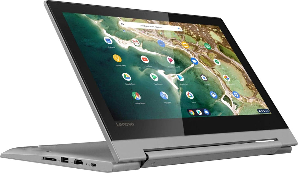 2022 Lenovo Chromebook Flex 3, 2-in-1 11.6' HD Touchscreen for Business and Student Laptop, MediaTek MT8173C CPU, 4GB LPDDR3, 32GB eMMC, PowerVR Graphics, Webcam, Chrome OS, Grey, 128GB USB Card