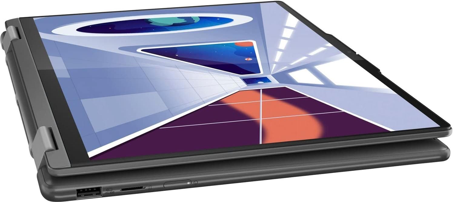 Lenovo Yoga 7 2023 2-in-1 Laptop 14' 2240x1400 IPS Touchscreen 10-Core Intel i7-1355U 16GB RAM 1TB SSD Iris Xe Graphics Thunderbolt 4 Wi-Fi 6E Backlit KB Fingerprint Windows 11 Pro w/ONT 32GB USB