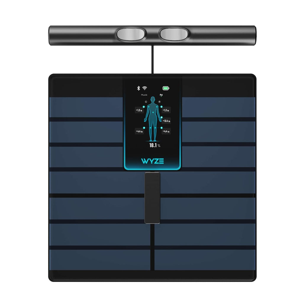 Wyze Smart Scale Ultra BodyScan with Handle – Wi-Fi & Bluetooth Body Composition Scale for Weight, BMI, Body Fat, Muscle Mass, and Segmental Measurement, 400 lbs, Black