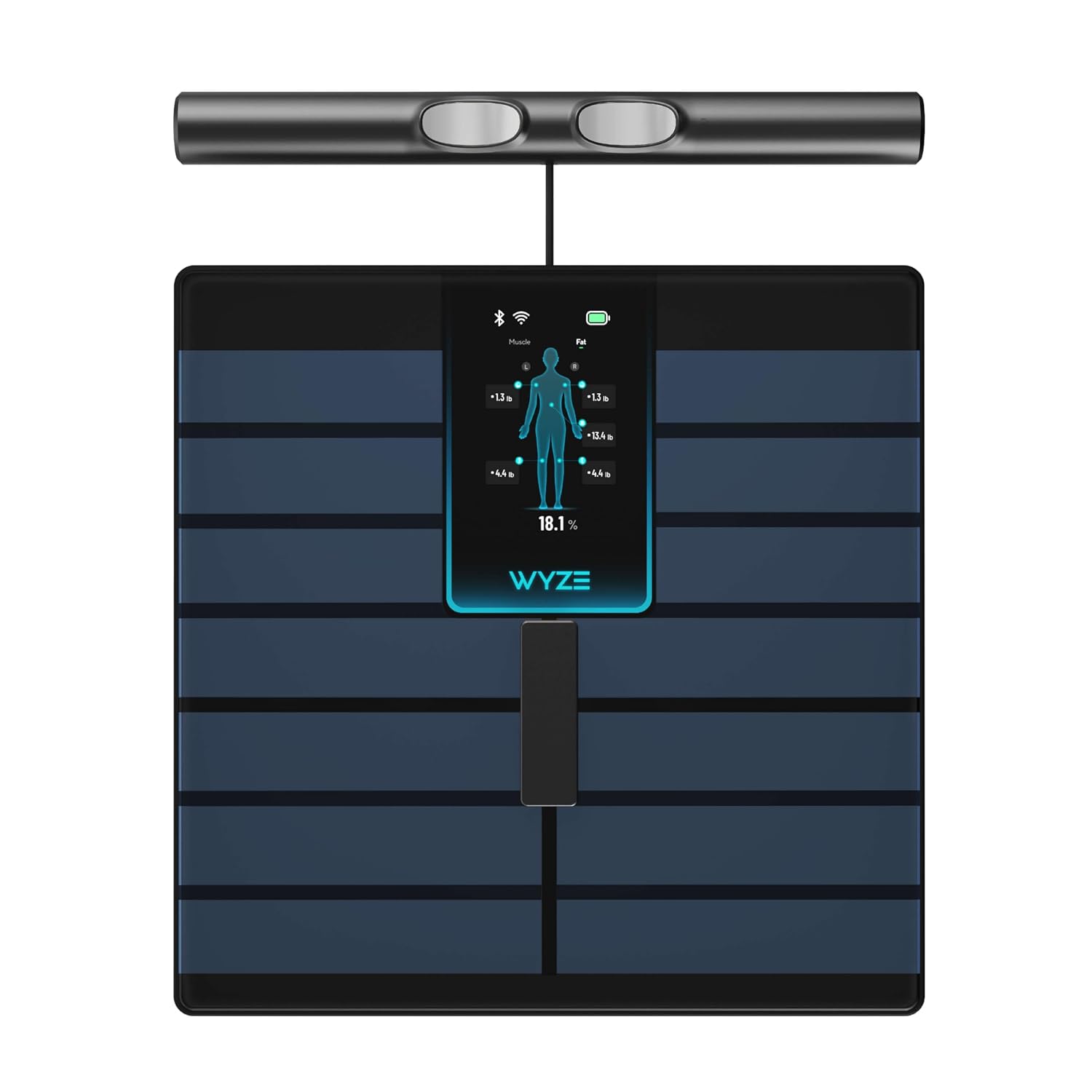 Wyze Smart Scale Ultra BodyScan with Handle – Wi-Fi & Bluetooth Body Composition Scale for Weight, BMI, Body Fat, Muscle Mass, and Segmental Measurement, 400 lbs, Black
