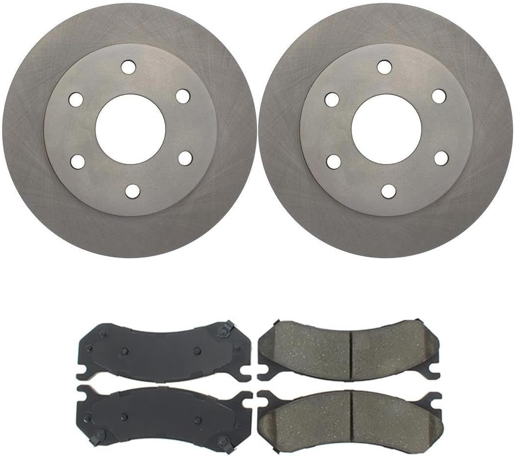 4Pcs Brakes Kit Front Disc Brake Rotors Brakes Pads for Chevy Silverado 1500 Classic 2007-2007 for Chevrolet Silverado 1500 HD 2001-2001 for Chevy Silverado 1500 HD 2001-2001