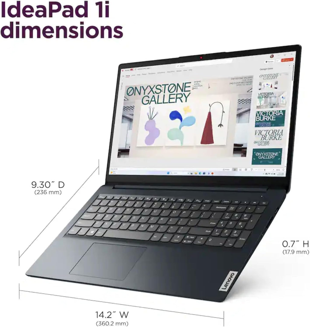 Lenovo IdeaPad 1i 15.6 Inch FHD Touchscreen Laptop | Intel 10-Core i5 1335U | 40GB RAM, 1TB SSD | WiFi 6 | 10HR Battery, Rapid Charge | Iris Xe Graphics | Windows 11, AI Copilot | Abyss Blue