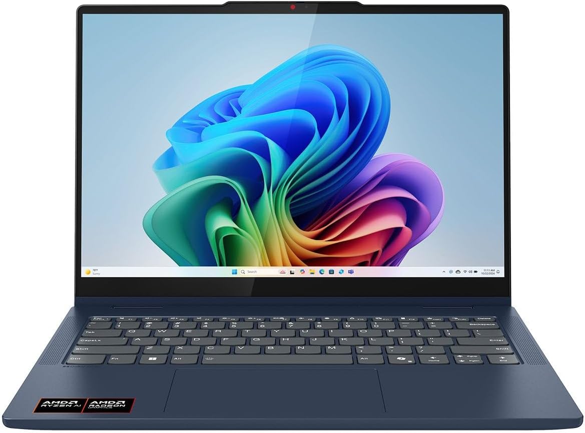 Lenovo IdeaPad 5 2-in-1 14' Touchscreen Laptop, AMD 8-Core Ryzen AI 7 350(>Intel i7-1355U), 16GB LPDDR5 RAM, 1024GB PCIE SSD, Copilot+ PC, WiFi 7, BT5.4, Backlit KB, W Pen&128G PSD, Win 11 Pro