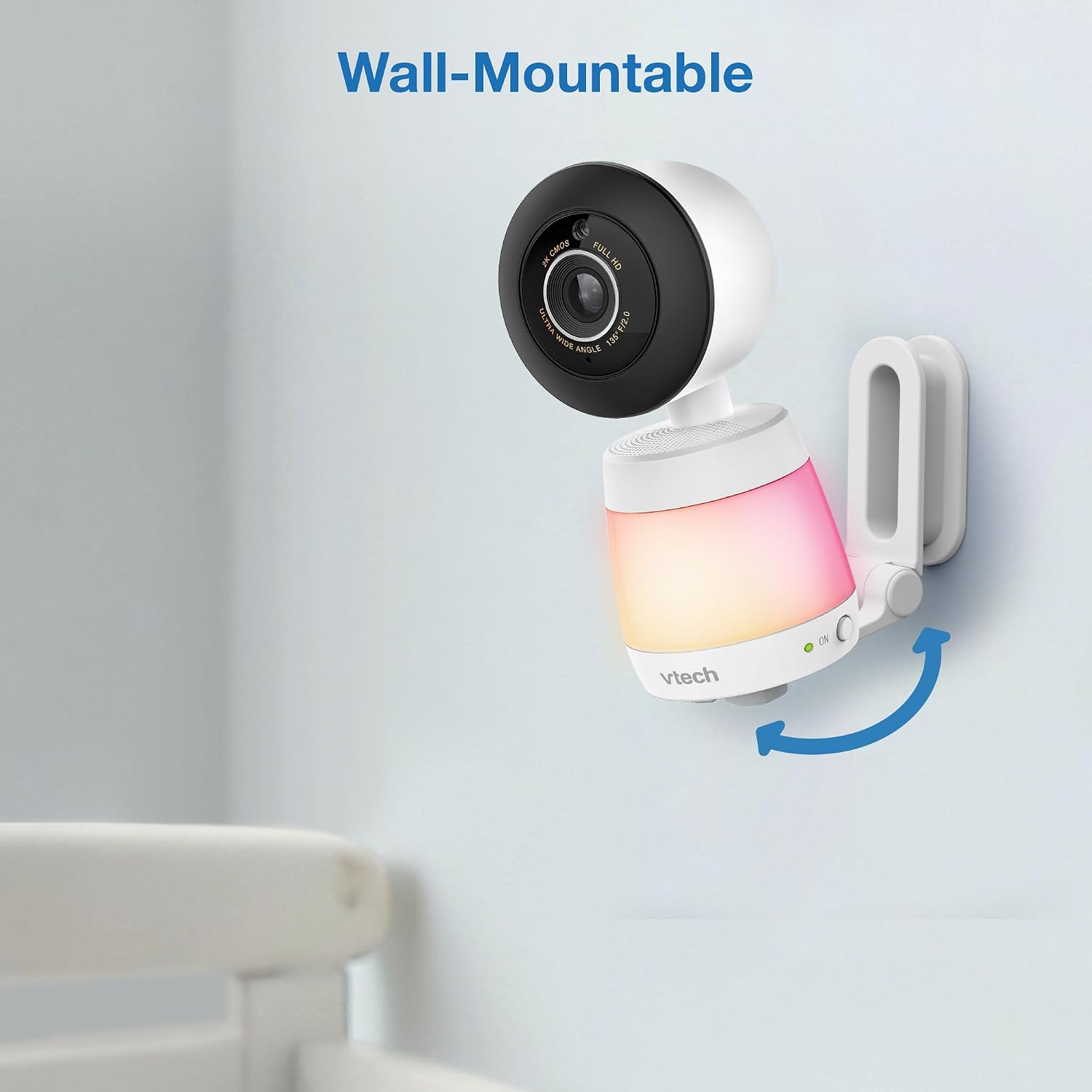 VTech WiFi Baby Monitor with 2 Cameras & 7' IPS Split Screen – 2K Sensor, 1080p HD App, 24X Zoom, Motion Alerts, Video Recording, Night Vision, Free App | Smart HQ Max Twin