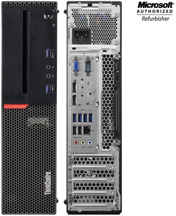 Lenovo Desktop Computer ThinkCentre M800 SFF PC, Intel Core i5 6500 3.2GHz, 16GB RAM, 1TB SSD, New KOORUI 24' FHD Monitor,WiFi,Bluetooth,Wireless Keyboard Mouse,HDMI (Renewed)