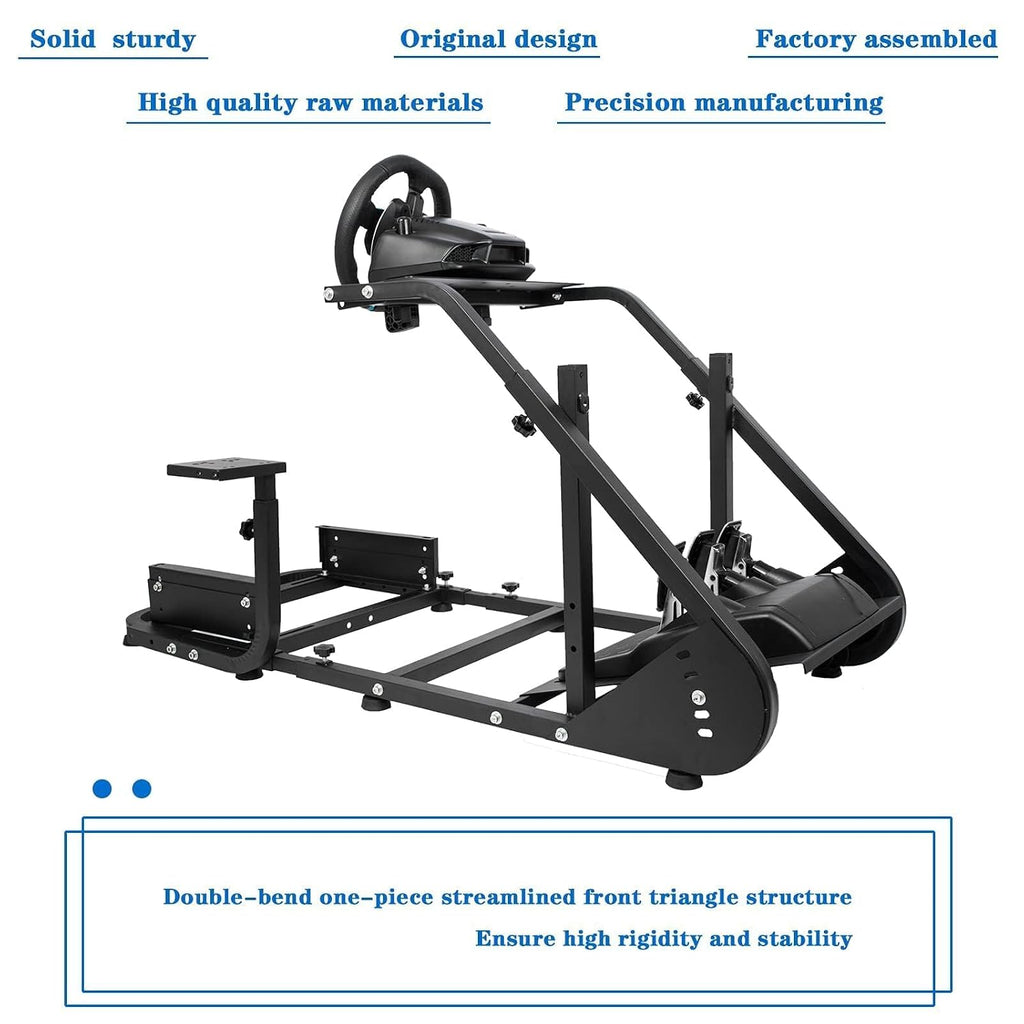 Marada Racing Simulator Cockpit Stand with TV Bracket Mounting Holes Fit for Logitech G923 G27 G920,for Fanatec,for Thrustmaster T300, Sim Racing Cockpit, No Steering Wheel Pedal TV Seat Monitor Stand