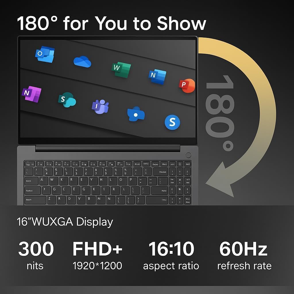 Lenovo 2026 ThinkPad E16 Business AI PC Laptop, 16' FHD+ Display, Intel 12-Core Ultra 5 125U (> i7-1355U), 16GB DDR5, 256GB SSD, Fingerprint Reader, Backlit KB, Thunderbolt 4, Ethernet, Windows 11 Pro