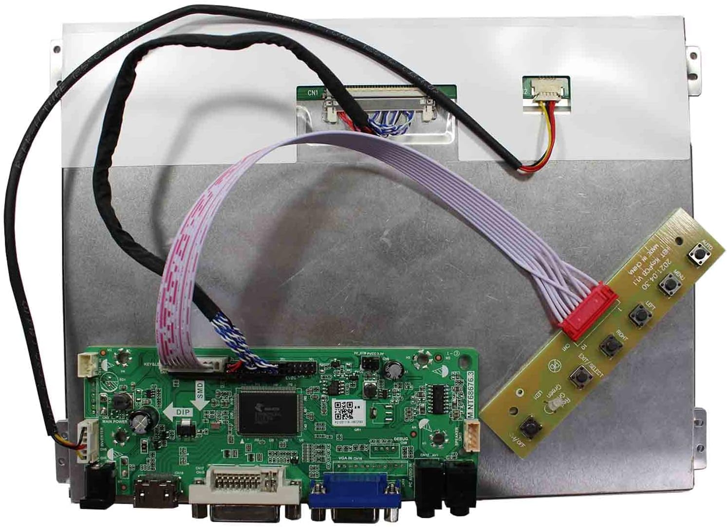 VSDISPLAY 10.4' 10.4 Inch 1024X768 LCD Screen VS104T-004A with DVI VGA Audio LCD Controller Board 68676