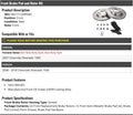Front Semi Metallic Brake Pads and Rotor Kit - Vented Rotors - Compatible with 2007-2018 Chevy Silverado 1500 (2007 Models with New Body Style)