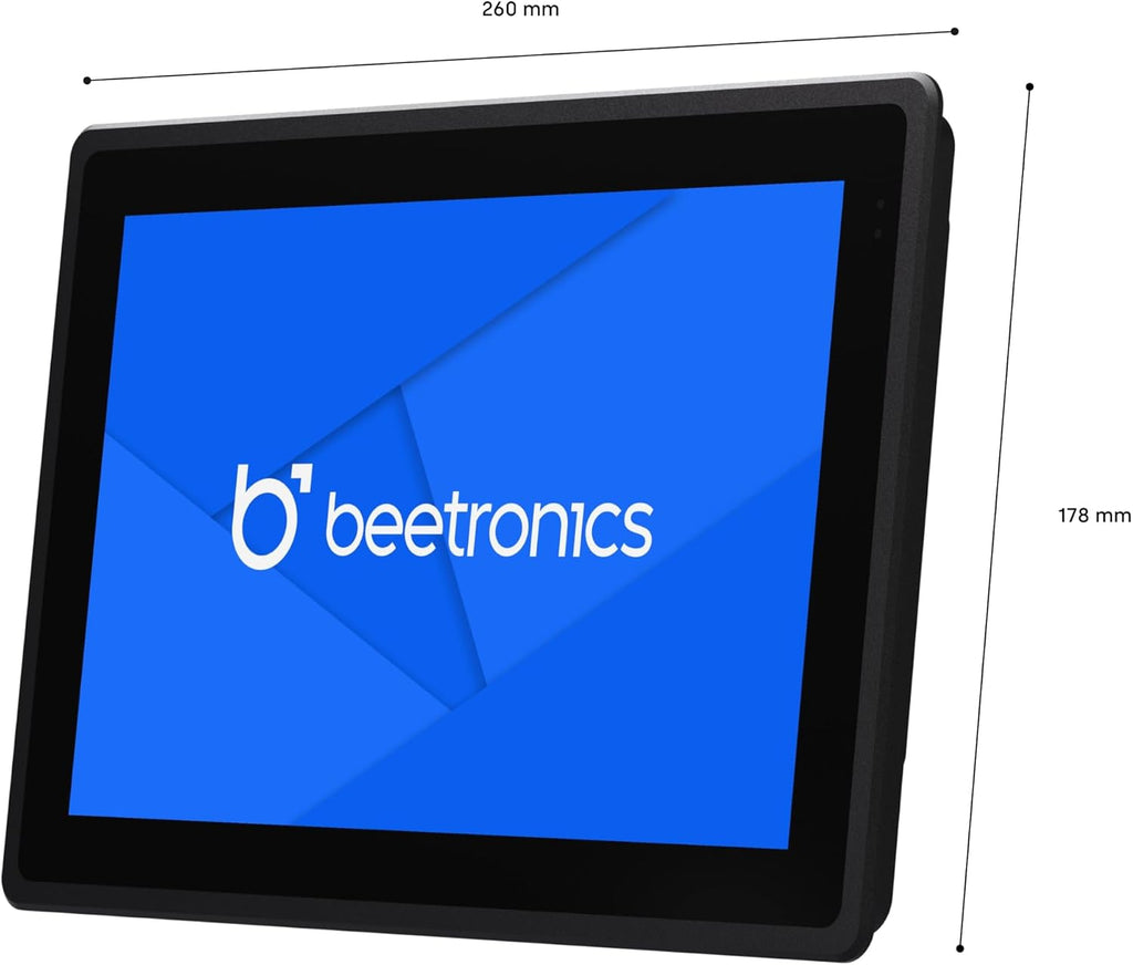 Beetronics 10 Inch High Brightness Touchscreen Monitor | Full HD 1080p | IP66 Waterproof & Dustproof | Industrial Sunlight Readable Outdoor Display for PC, Mac, Linux | 10HB9M/U1