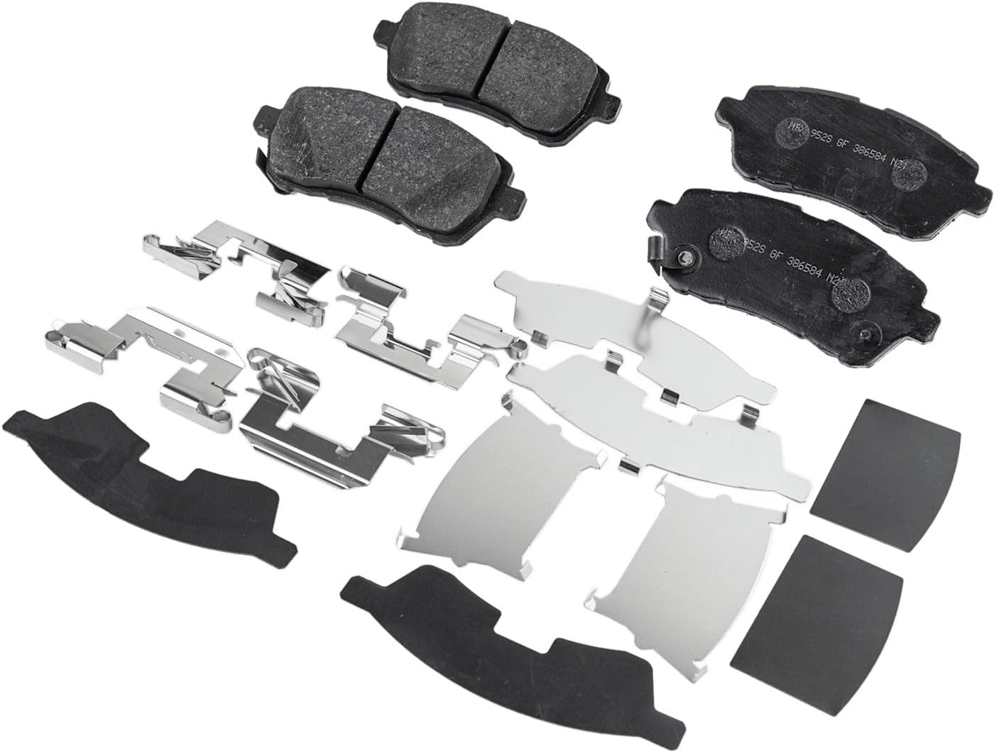 Replacement Front Brake Disc Rotors and Pads Kit fits Ford Fiesta 2011-2013 1.6L (4-Cyl) Front