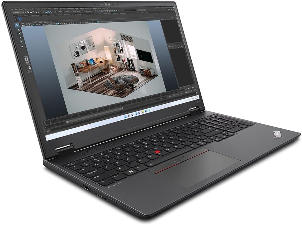 Lenovo ThinkPad P16v Gen 2 Laptop, Intel Core Ultra 7 155H, 16' WUXGA (1920 x 1200), IPS, Anti-Glare, 32GB DDR5 RAM, 2TB SSD, Fingerprint Reader, 1080P FHD RGB Camera, Windows Pro 11 - Black