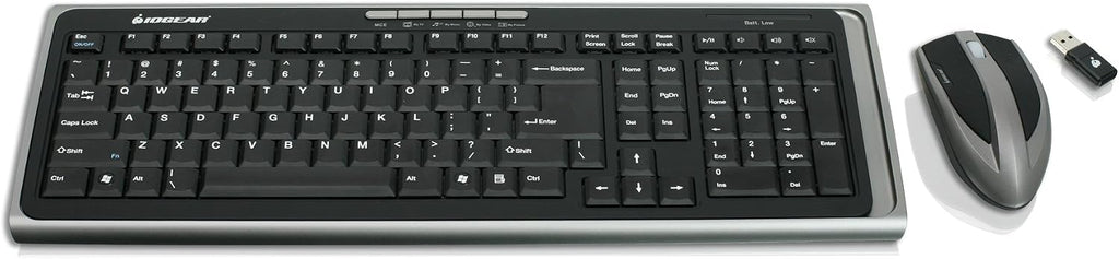 IOGEAR 2-Port DVI KVMP Switch with Cables and Wireless Media Center Keyboard and Mouse, GCS1102-KM1